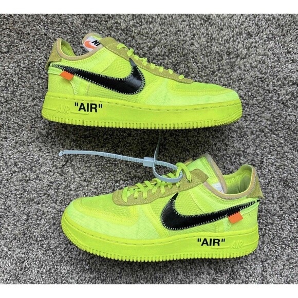 Nike Air Force 1 Low Off-White Volt Size 5 Men's (Size 6.5 Women's)